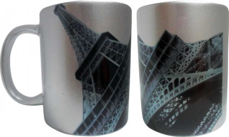 Mug 11 Oz Plateado Metalizado